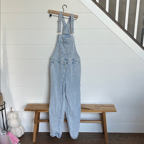 Z Supply Light Blue soft jersey overalls - Picture 1 of 3